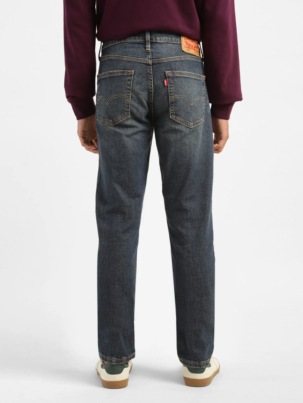 Men's 511 Blue Slim Fit Mid Rise Jeans - Image 3