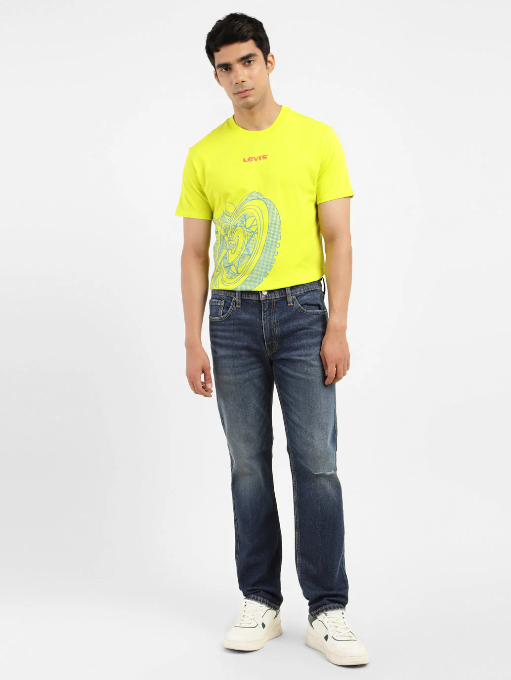 Men's 511 Blue Slim Fit Mid Rise Jeans - Image 8