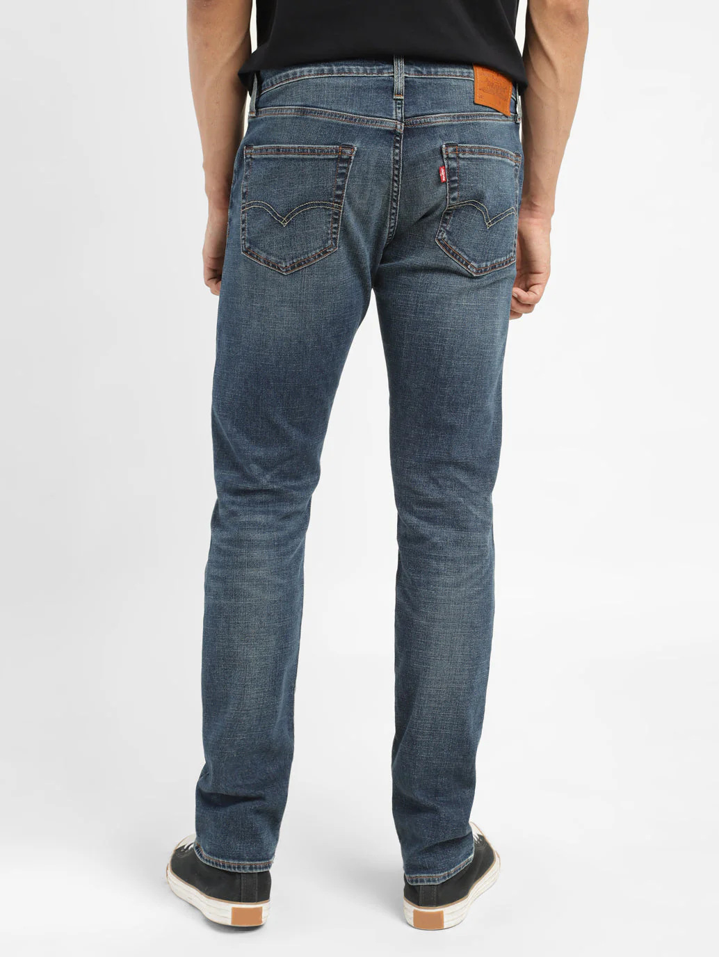 Men's 511 Blue Slim Fit Mid Rise Jeans - Image 3