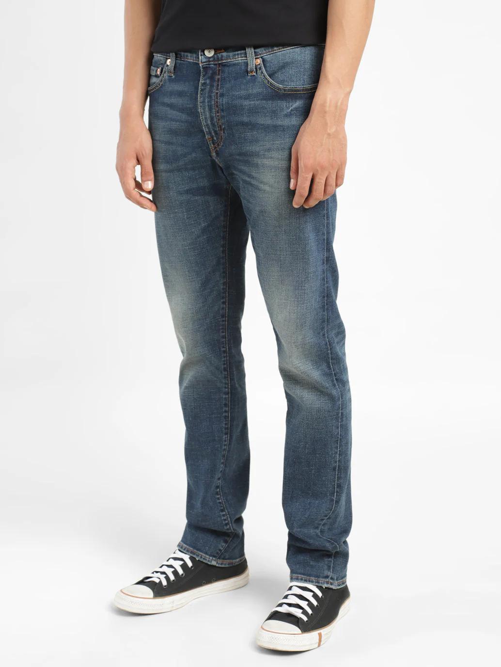 Men's 511 Blue Slim Fit Mid Rise Jeans - Image 5