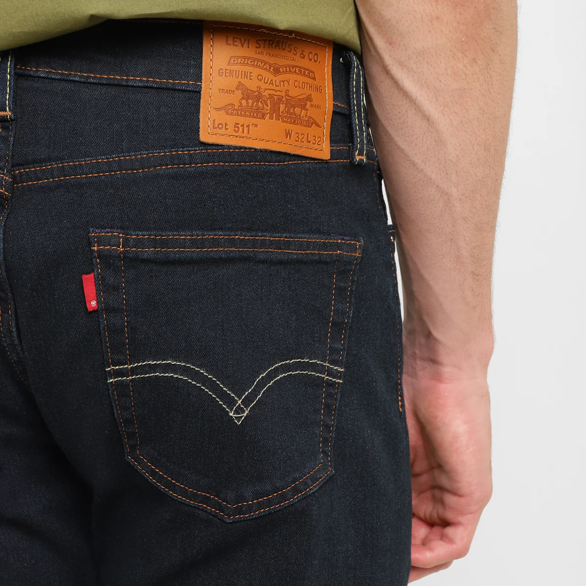 Men's 511 Blue Slim Fit Mid Rise Jeans - Image 2