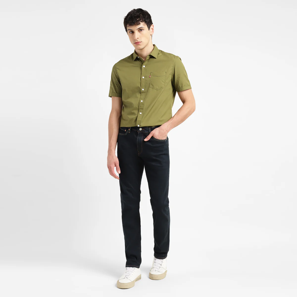 Men's 511 Blue Slim Fit Mid Rise Jeans - Image 8