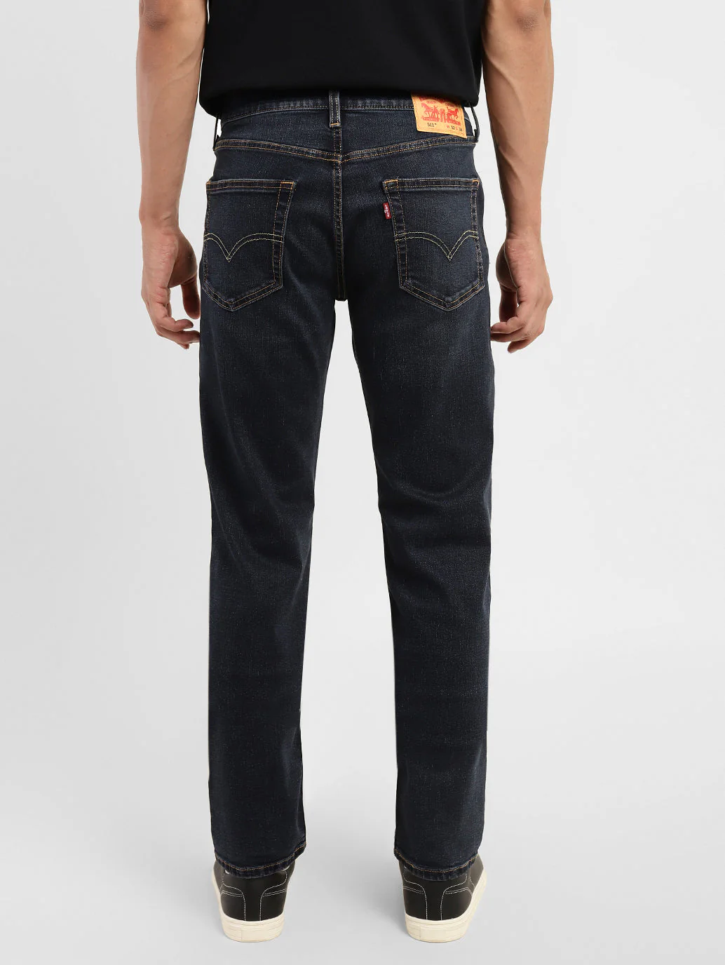 Men's 511 Blue Slim Fit Mid Rise Jeans - Image 3
