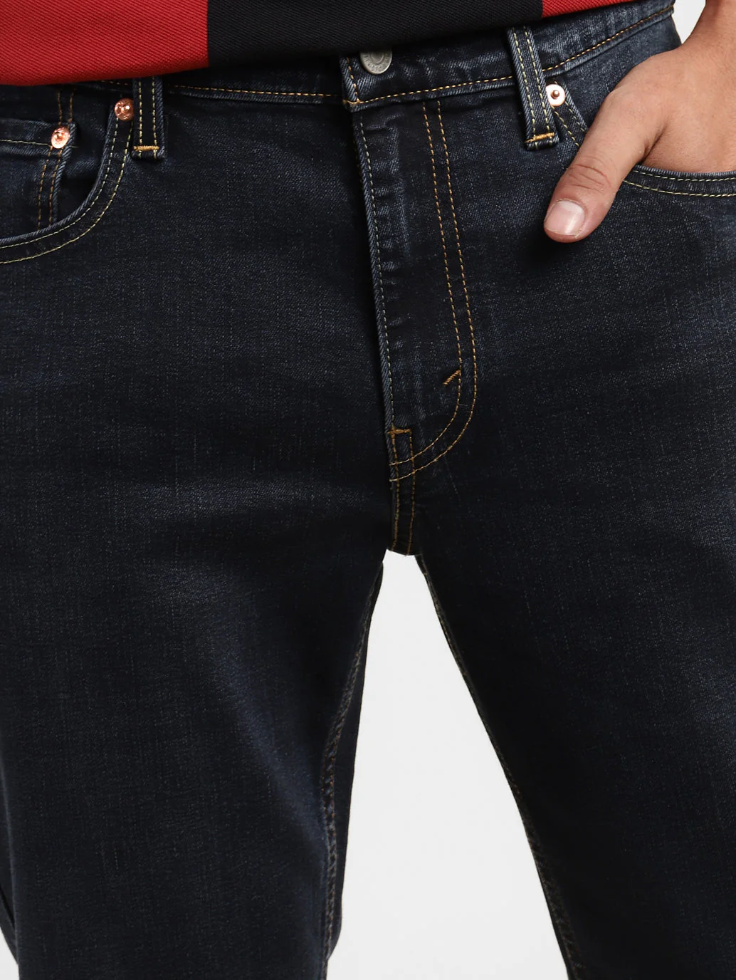 Men's 511 Blue Slim Fit Mid Rise Jeans - Image 6