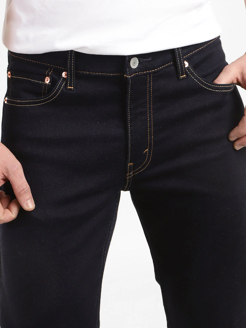 Men's 511 Blue Slim Fit Mid Rise Jeans - Image 6