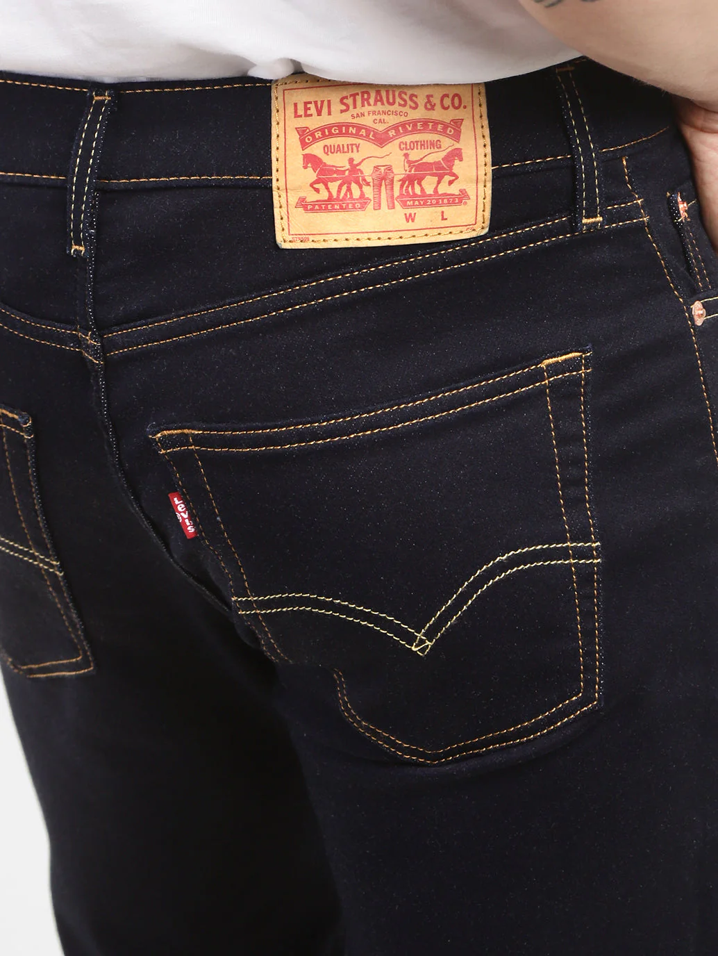 Men's 511 Blue Slim Fit Mid Rise Jeans - Image 7