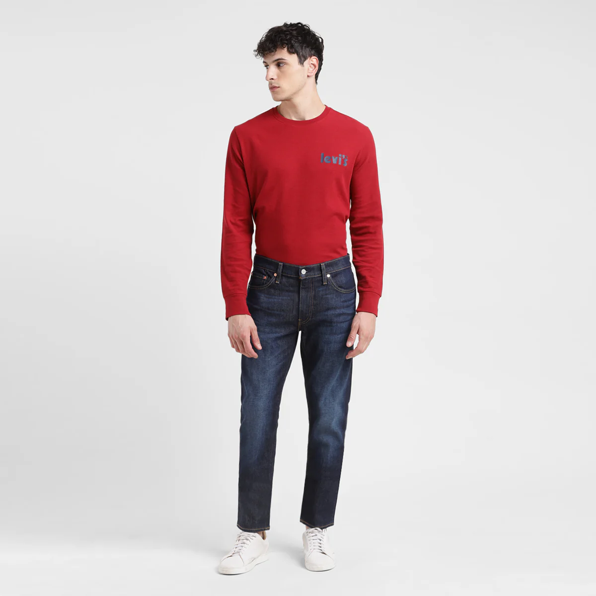 Men's 511 Blue Slim Fit Mid Rise Jeans - Image 8