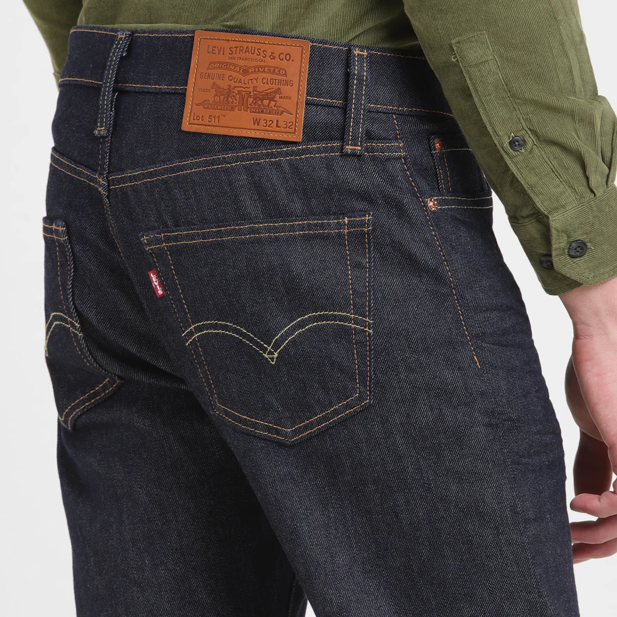 Men's 511 Blue Slim Fit Mid Rise Jeans - Image 2