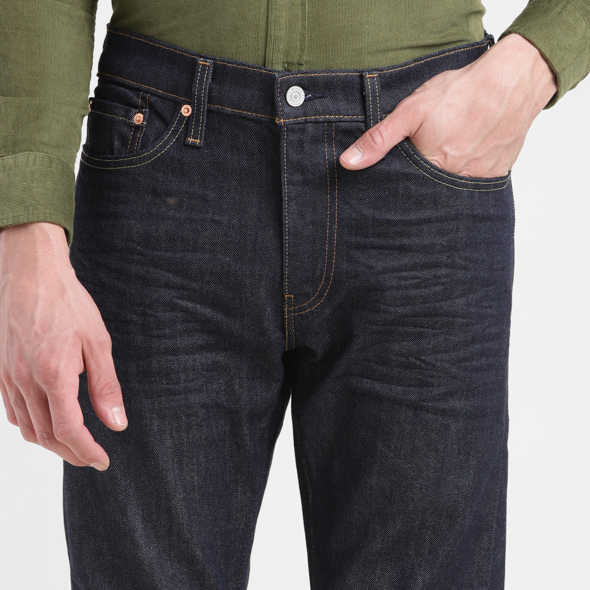Men's 511 Blue Slim Fit Mid Rise Jeans - Image 3