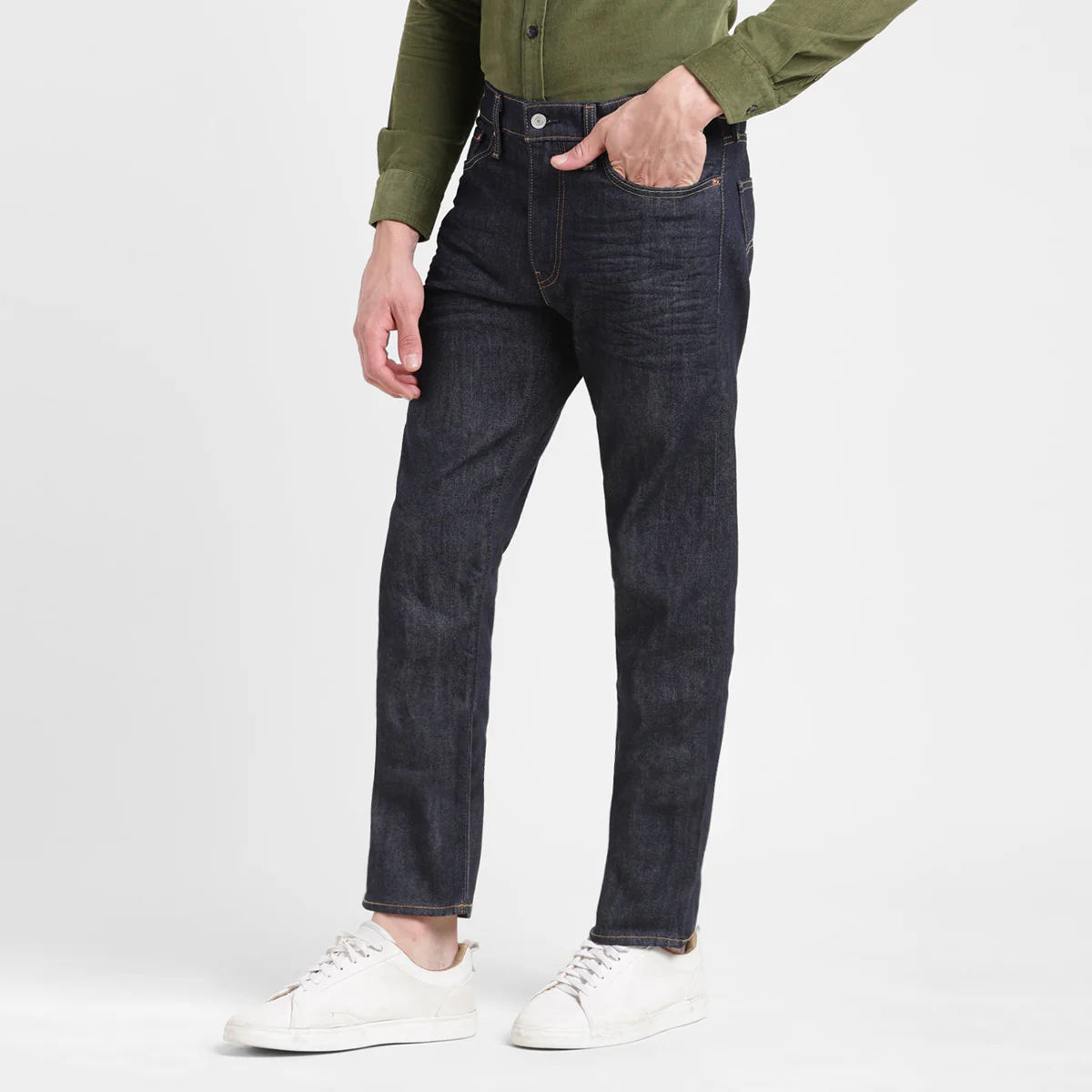 Men's 511 Blue Slim Fit Mid Rise Jeans - Image 5