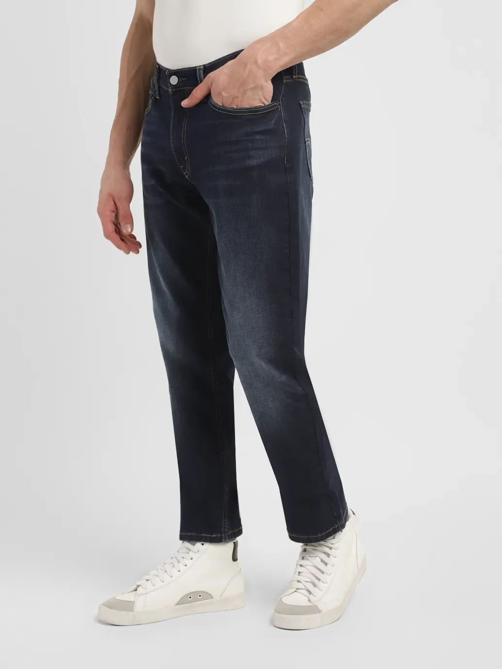 Men's 511 Blue Slim Fit Mid Rise Jeans - Image 5