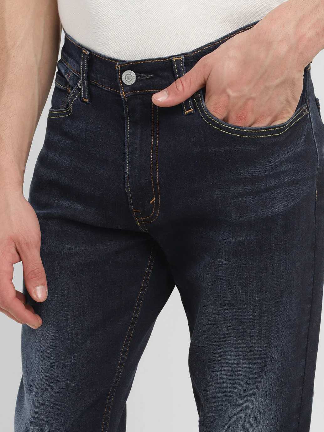 Men's 511 Blue Slim Fit Mid Rise Jeans - Image 7