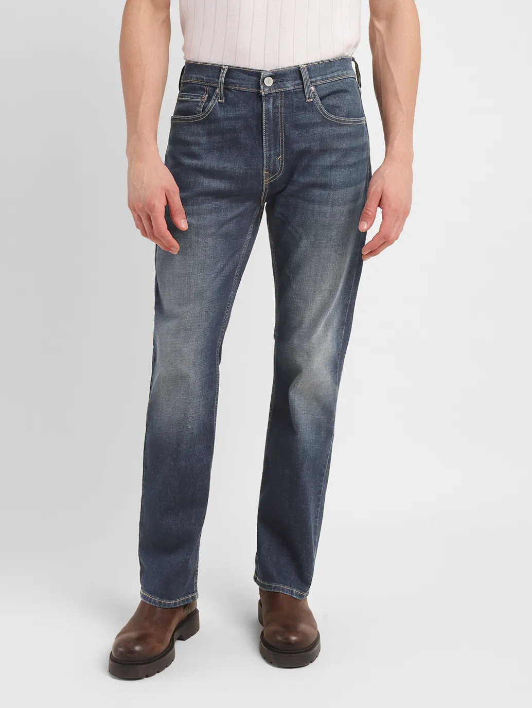 Men's 511 Blue Slim Fit Mid Rise Jeans - Image 2