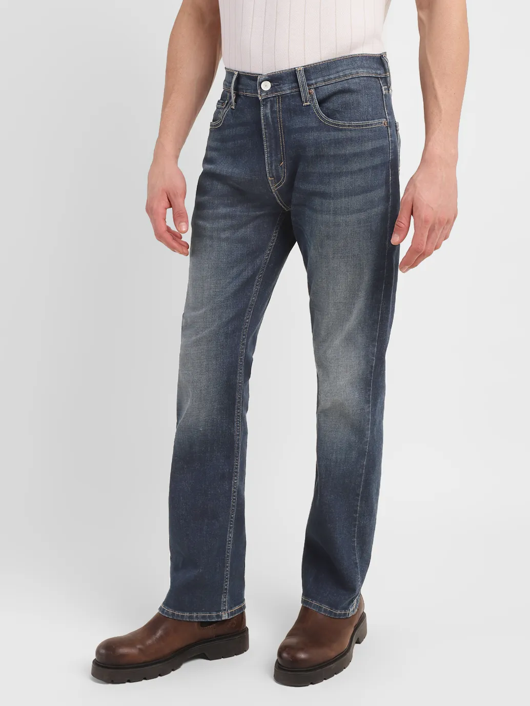 Men's 511 Blue Slim Fit Mid Rise Jeans - Image 5