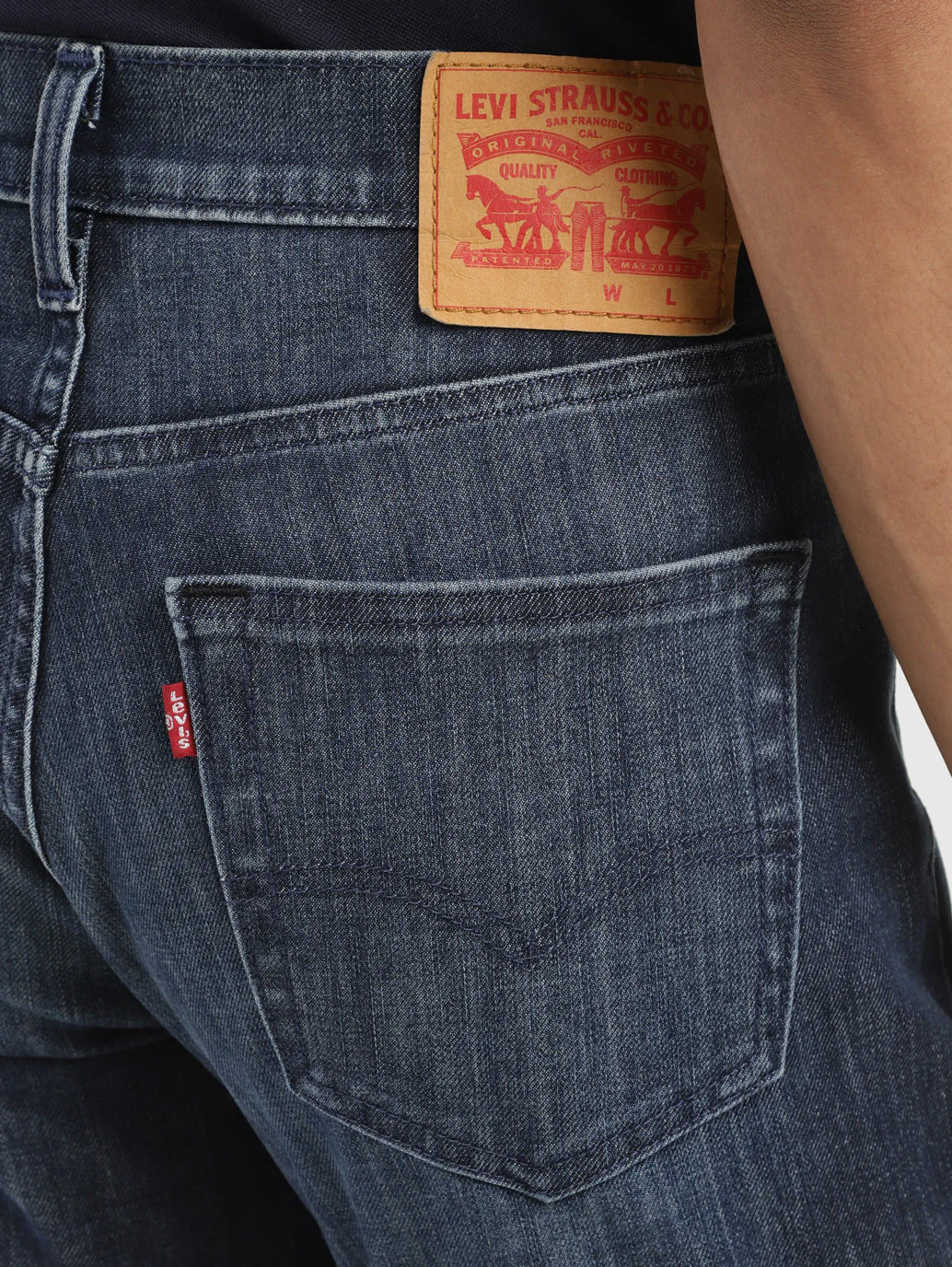 Men's 511 Blue Slim Fit Mid Rise Jeans - Image 6