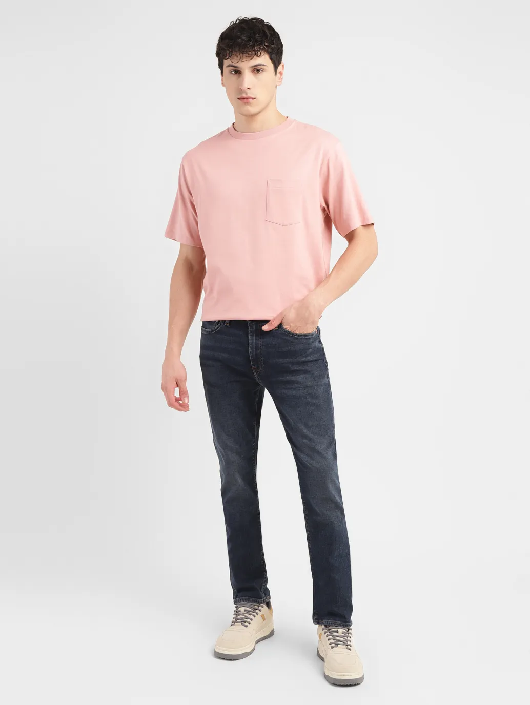 Men's 511 Dark Indigo Slim Fit Mid Rise Jeans - Image 8
