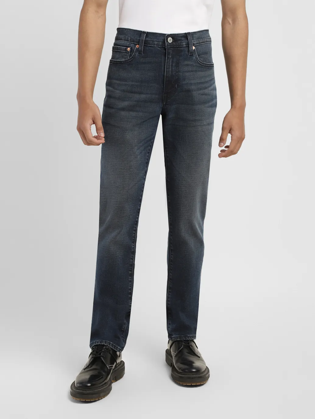 Men's 511 Dark Indigo Slim Fit Mid Rise Jeans - Image 2
