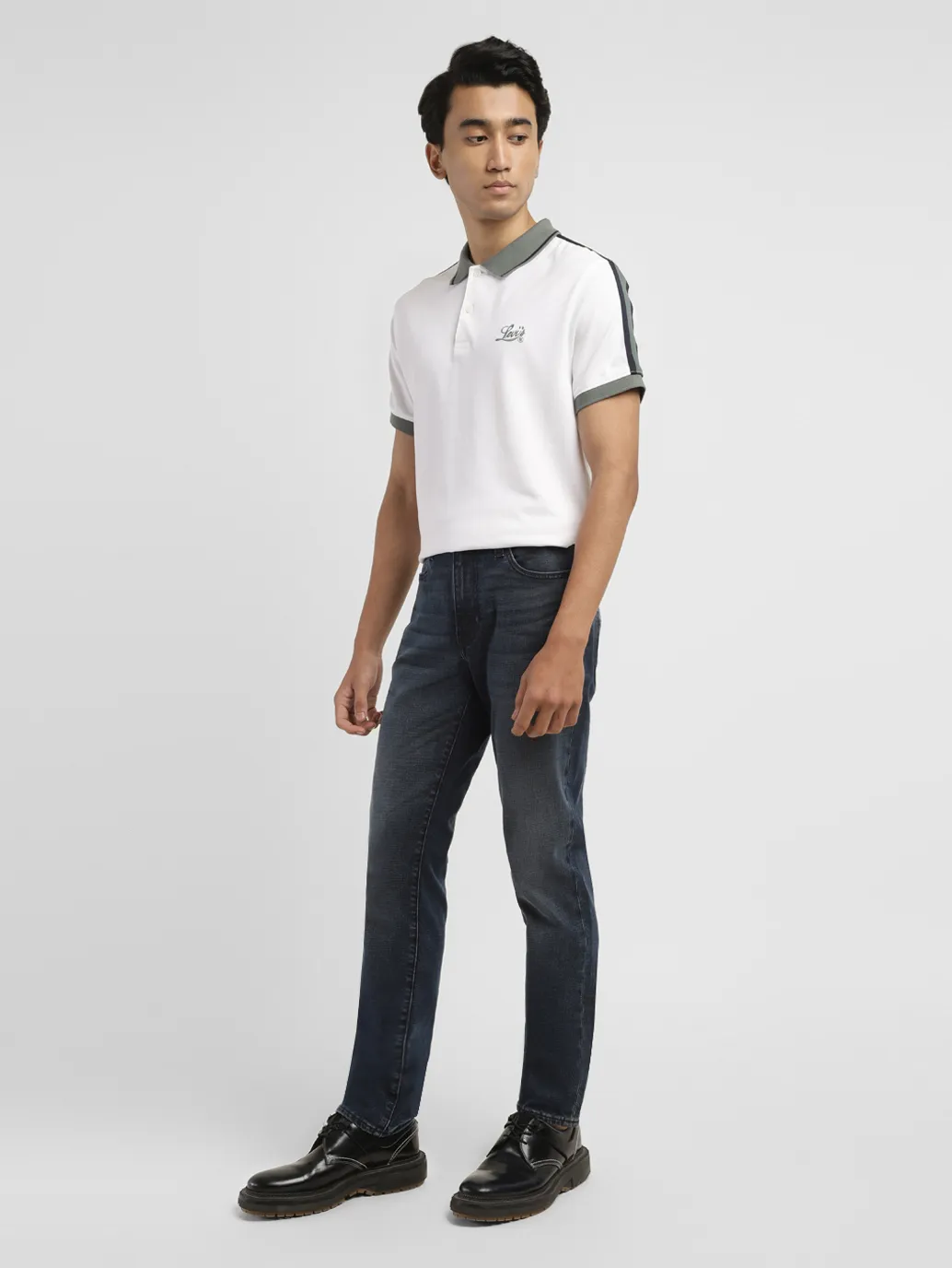 Men's 511 Dark Indigo Slim Fit Mid Rise Jeans - Image 8