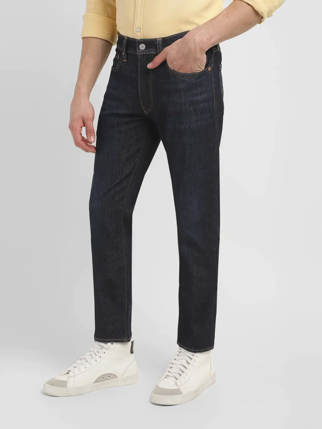 Men's 511 Dark Indigo Slim Fit Mid Rise Jeans - Image 5
