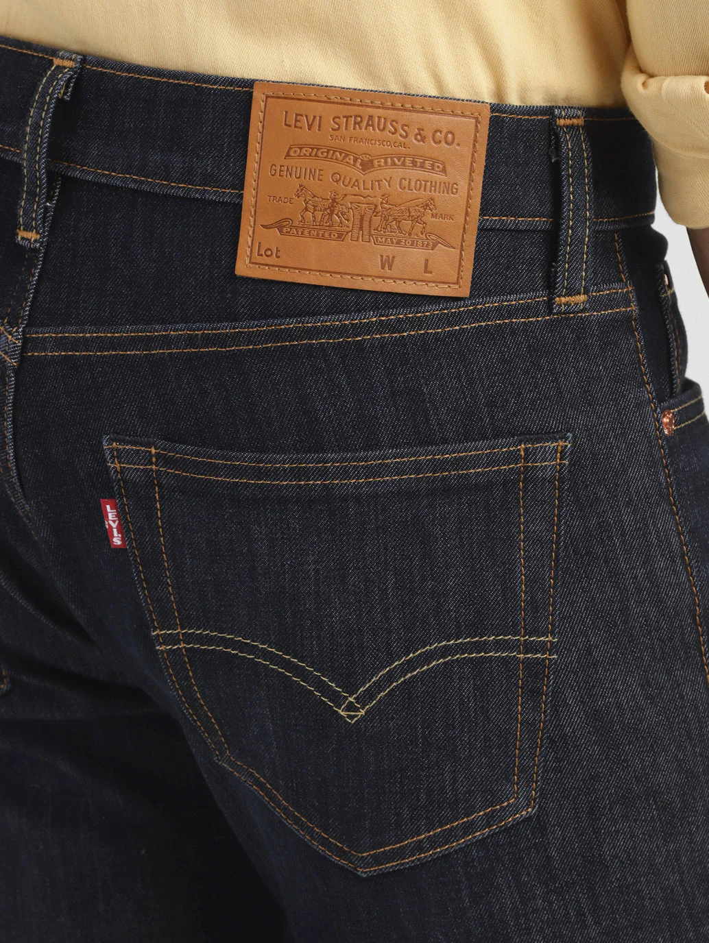 Men's 511 Dark Indigo Slim Fit Mid Rise Jeans - Image 6