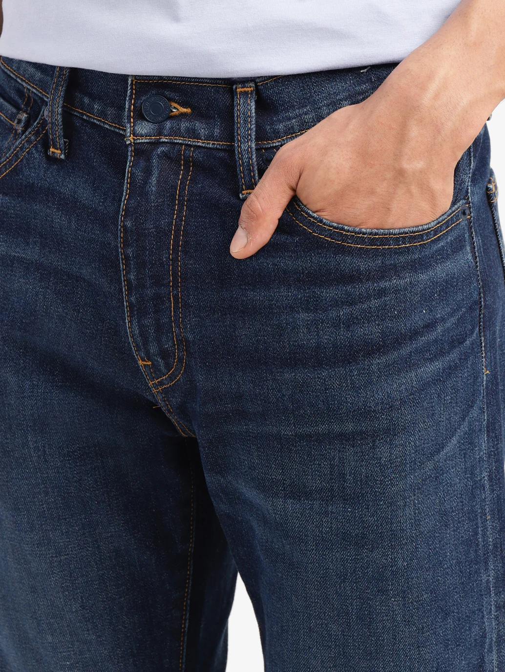 Men's 511 Blue Slim Fit Mid Rise Jeans - Image 5