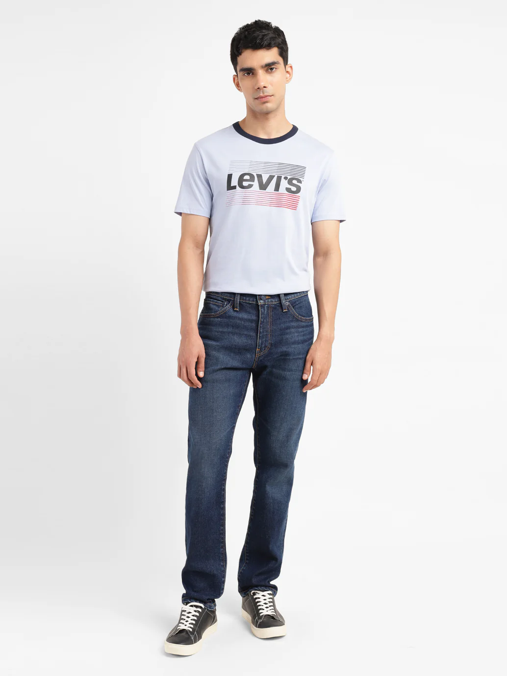 Men's 511 Blue Slim Fit Mid Rise Jeans - Image 8