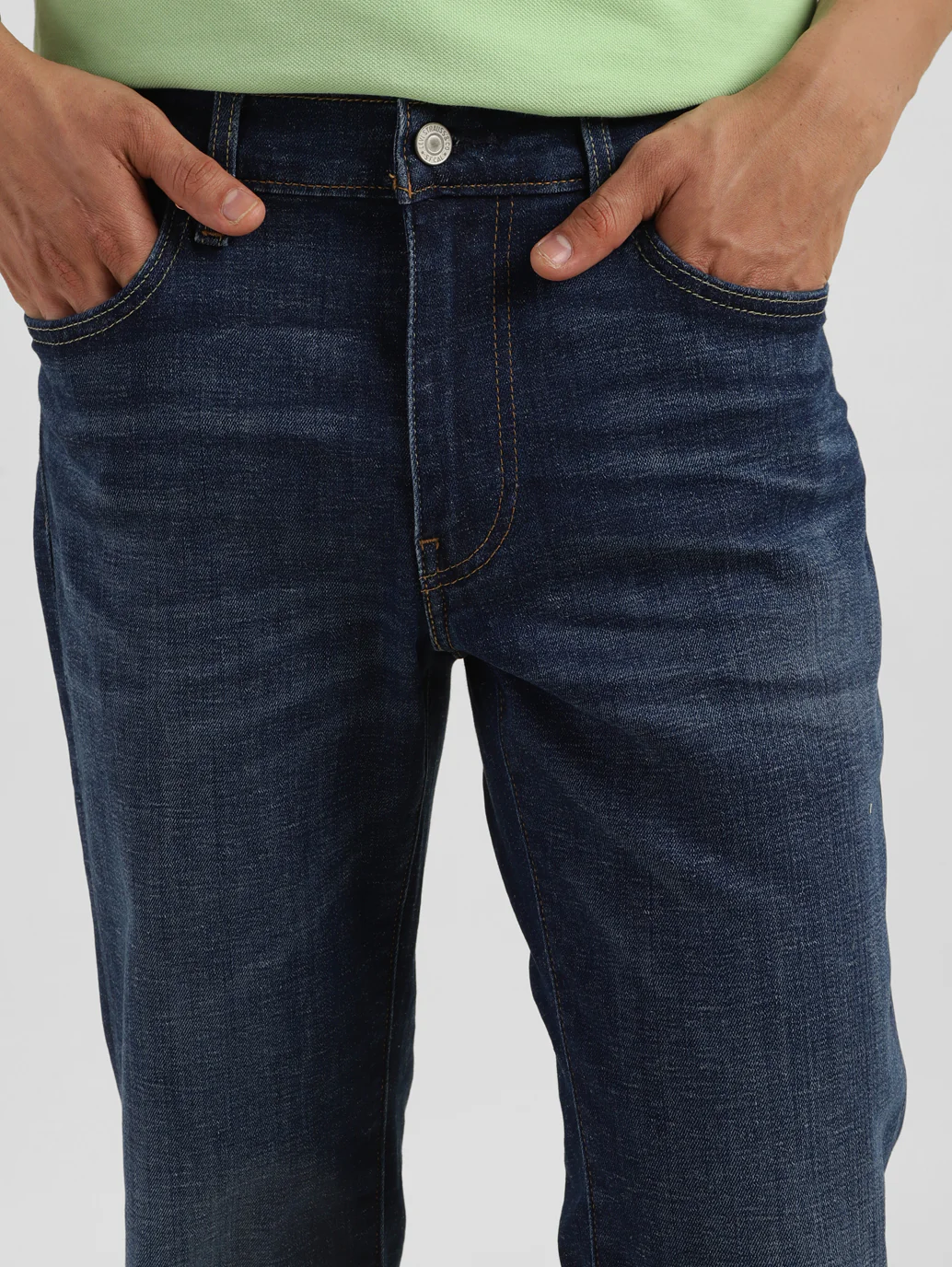 Men's 511 Dark Indigo Slim Fit Mid Rise Jeans - Image 5