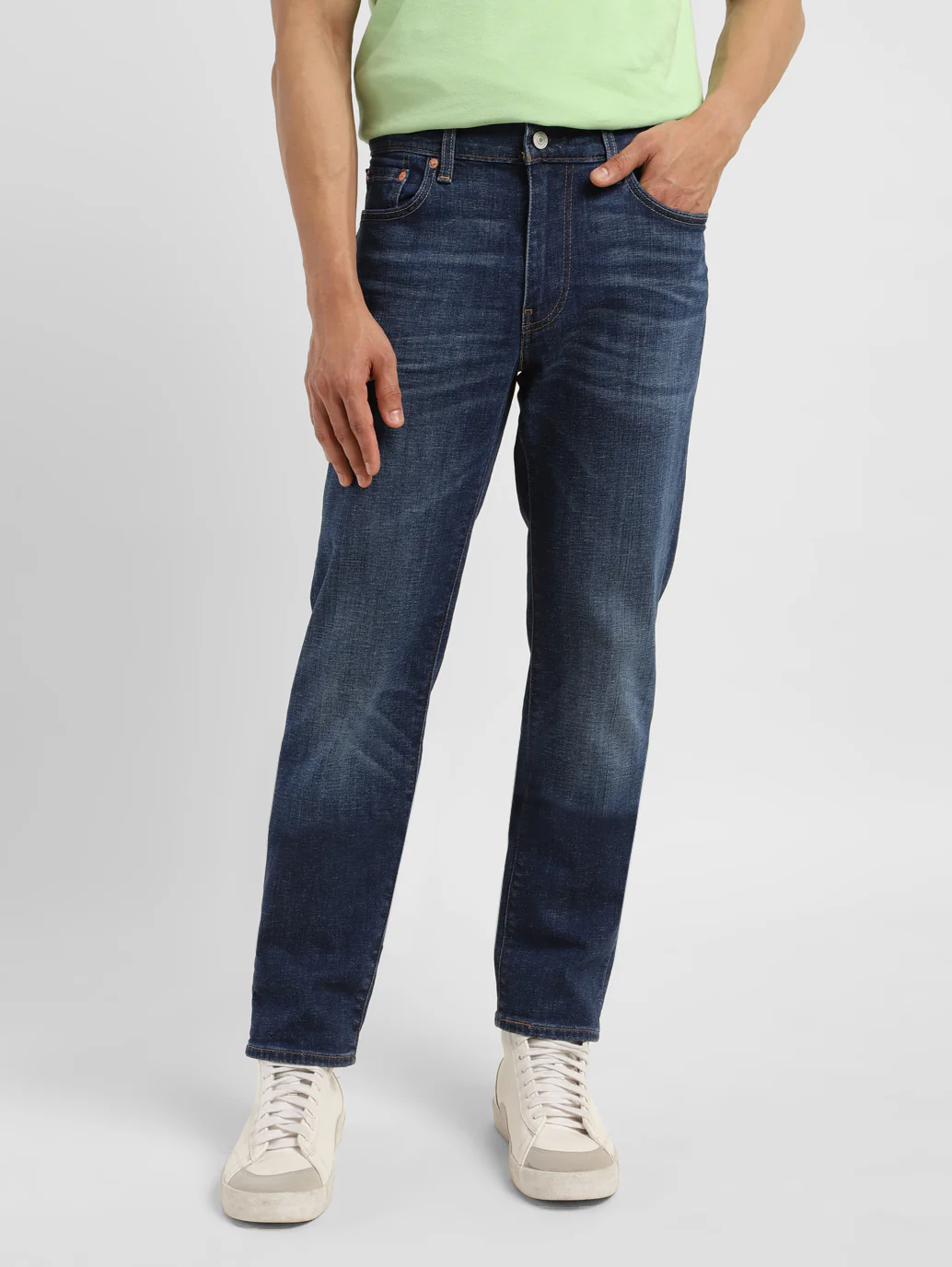 Men's 511 Dark Indigo Slim Fit Mid Rise Jeans - Image 8