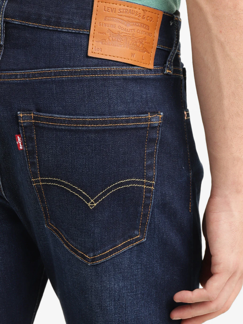 Men's 511 Blue Slim Fit Mid Rise Jeans - Image 6