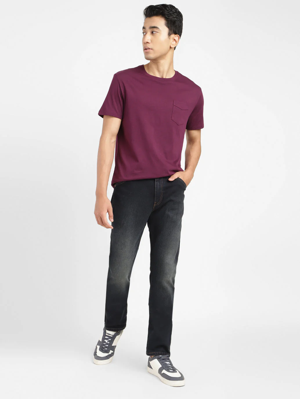 Men's 511 Blue Slim Fit Mid Rise Jeans - Image 2