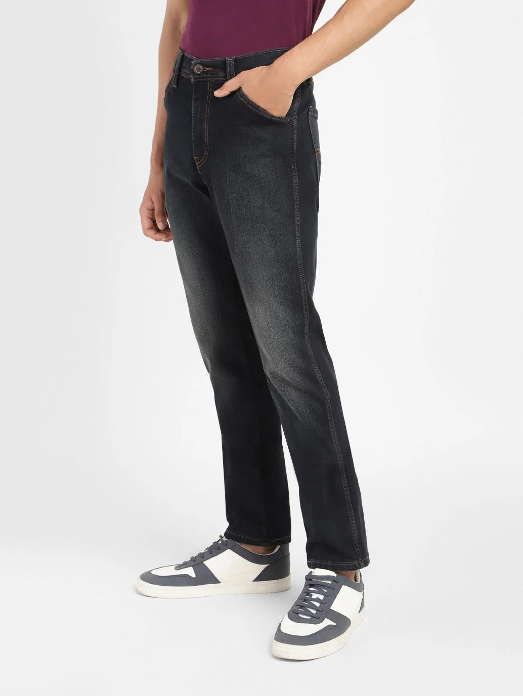 Men's 511 Blue Slim Fit Mid Rise Jeans - Image 5