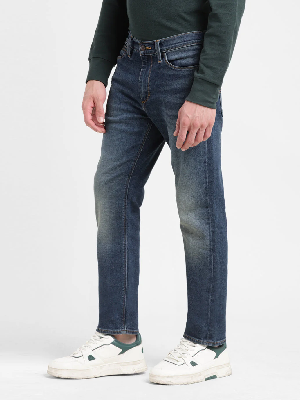 Men's 511 Blue Slim Fit Mid Rise Jeans - Image 5