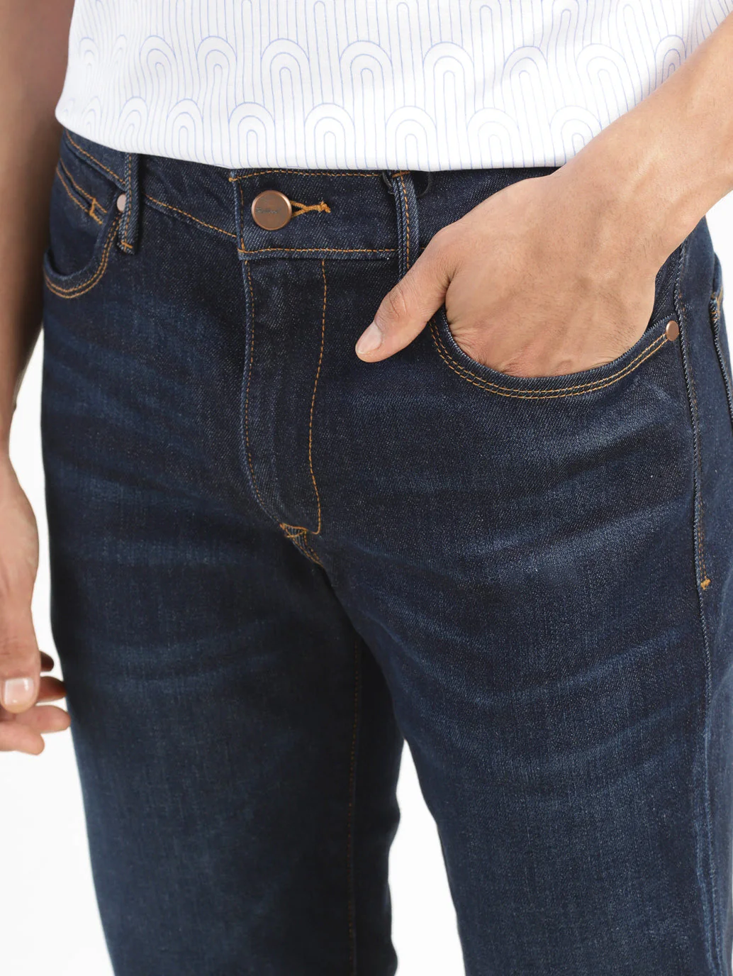Men's Redloop 511 Blue Slim Fit Mid Rise Jeans - Image 6