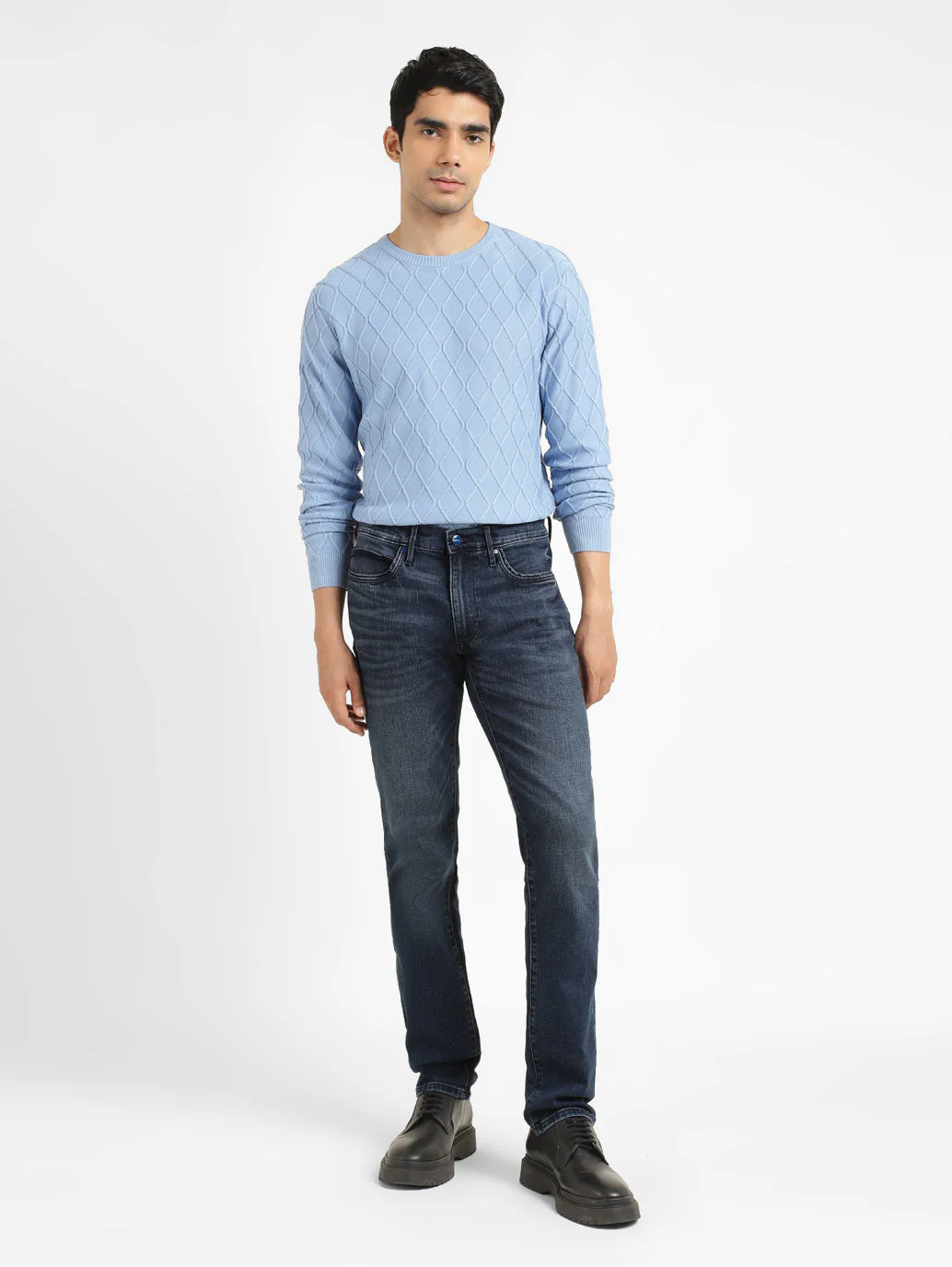 Men's Redloop 511 Blue Slim Fit Mid Rise Jeans