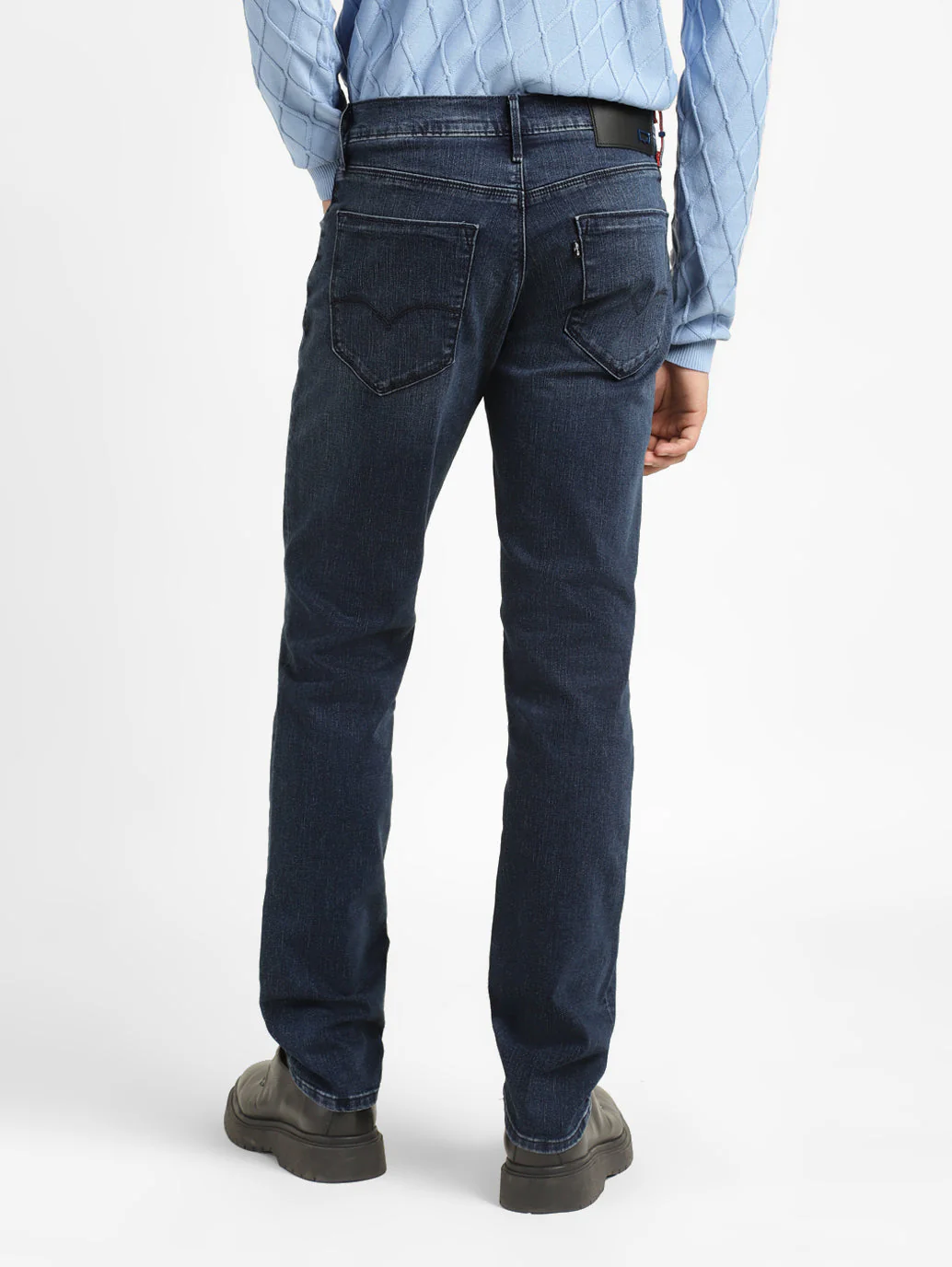 Men's Redloop 511 Blue Slim Fit Mid Rise Jeans - Image 3