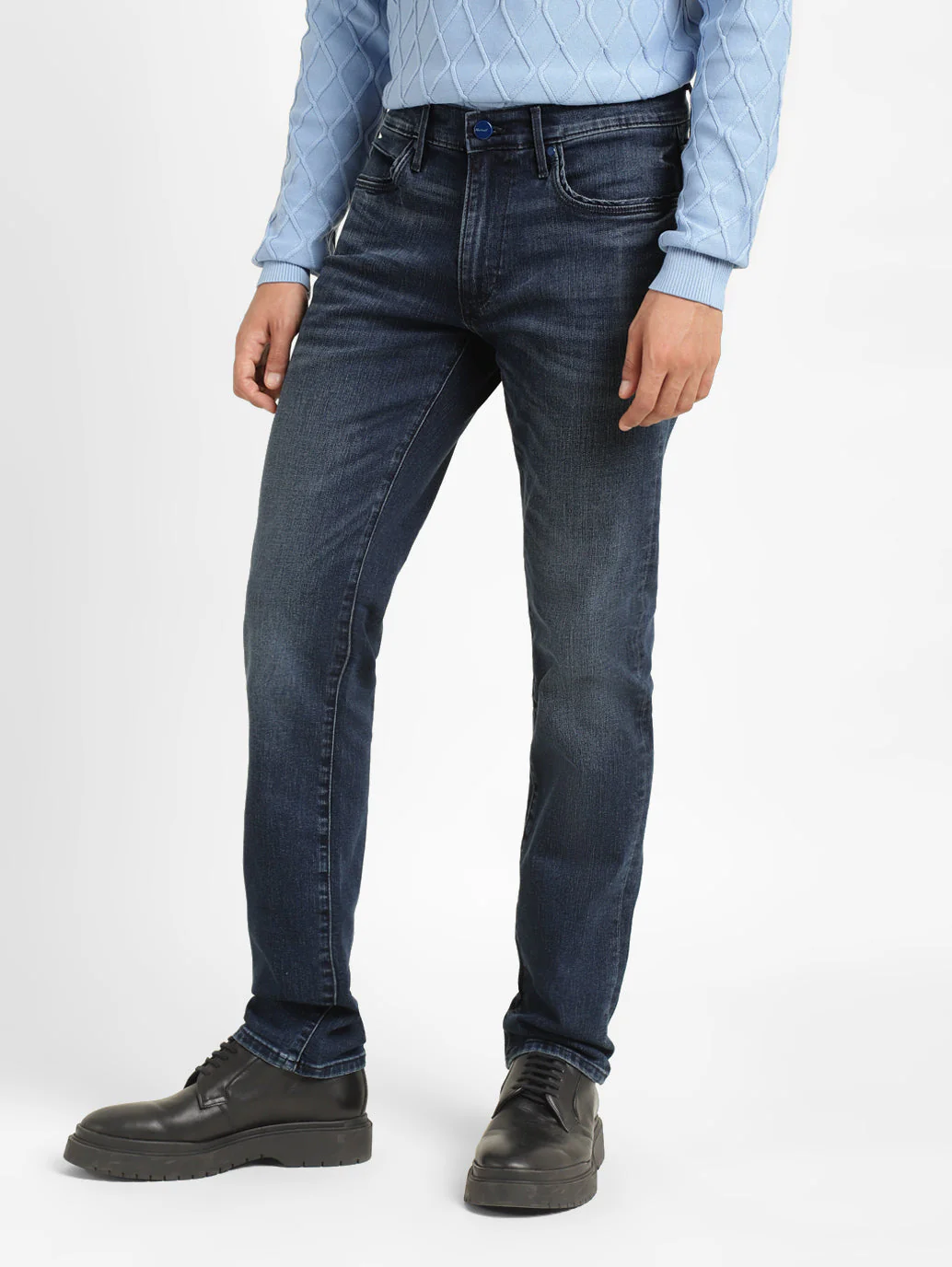 Men's Redloop 511 Blue Slim Fit Mid Rise Jeans - Image 5