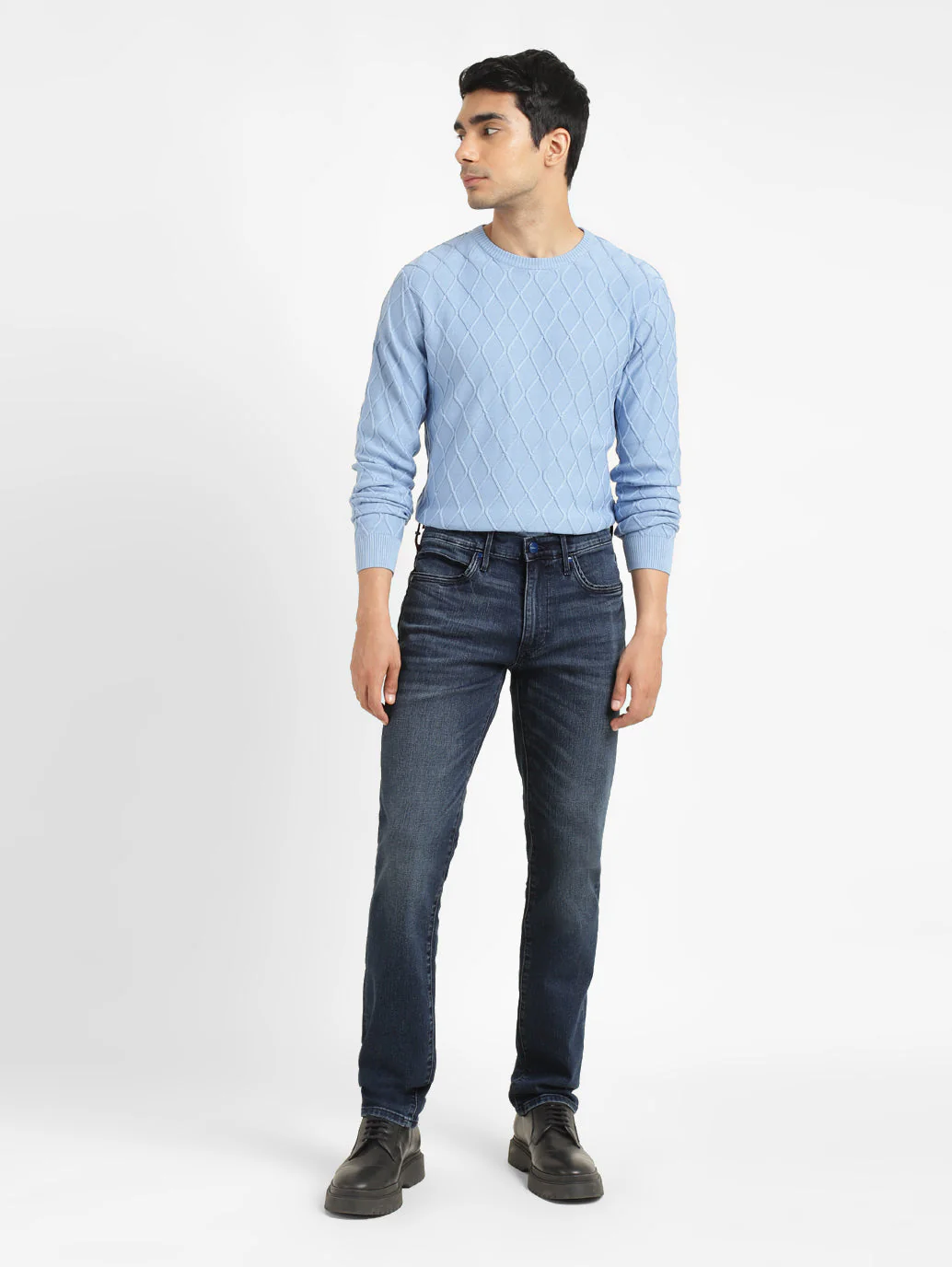 Men's Redloop 511 Blue Slim Fit Mid Rise Jeans - Image 8