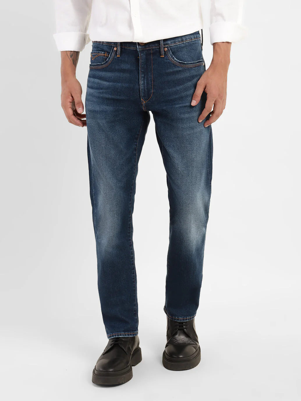 Men's Redloop 511 Blue Slim Fit Mid Rise Jeans