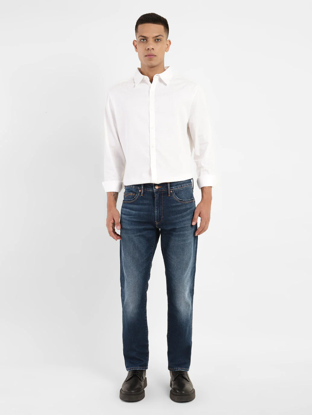 Men's Redloop 511 Blue Slim Fit Mid Rise Jeans - Image 8