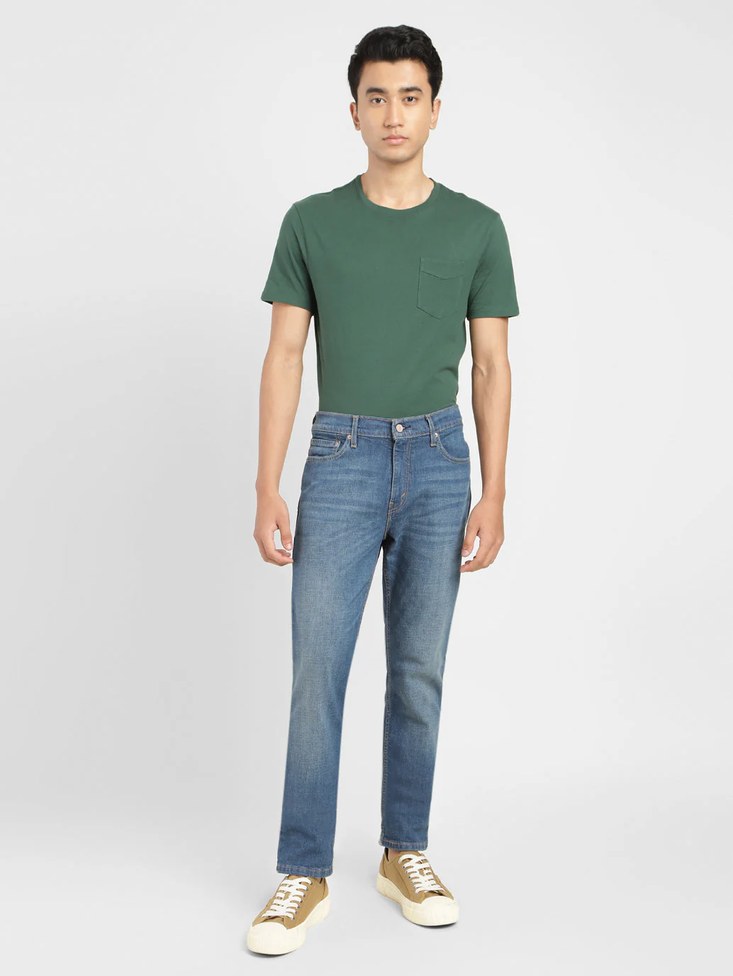 Men's 511 Blue Slim Fit Mid Rise Jeans - Image 8