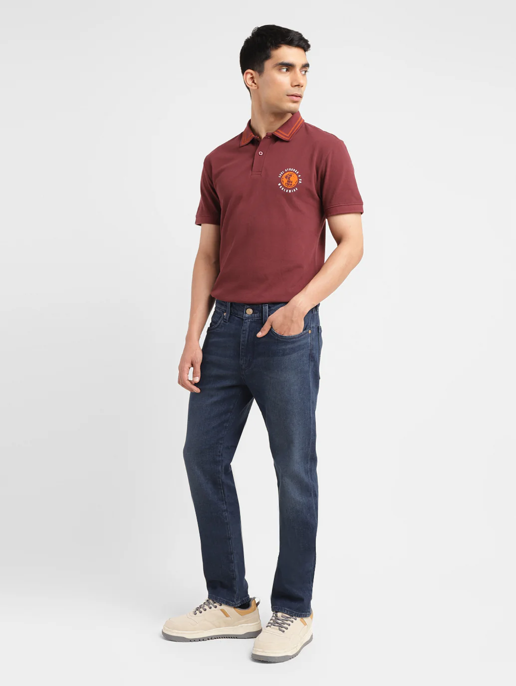 Men's 511 Blue Slim Fit Mid Rise Jeans - Image 8