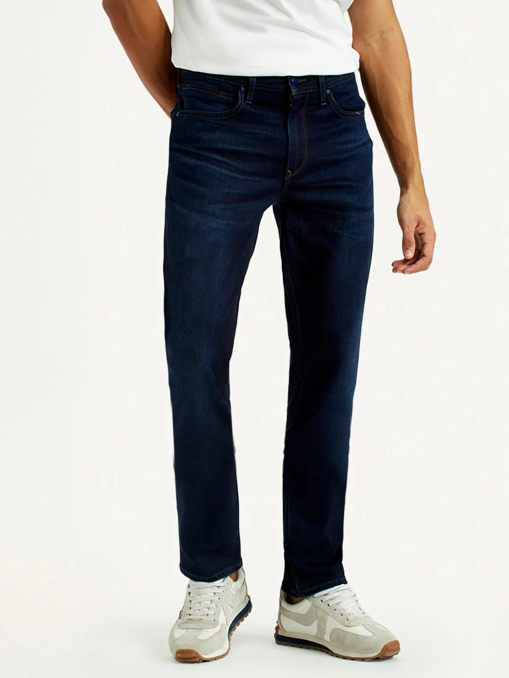 Men's Redloop 511 Dark Indigo Slim Fit Mid Rise Jeans - Image 3