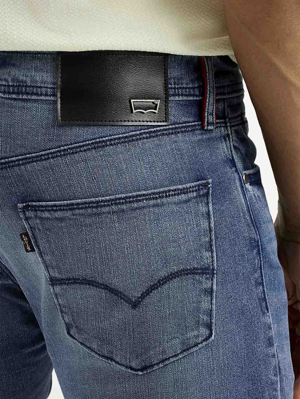 Men's Redloop 511 Dark Indigo Slim Fit Mid Rise Selvedge Jeans - Image 5