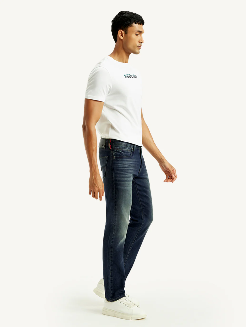 Men's Redloop 511 Dark Indigo Slim Fit Mid Rise Selvedge Jeans - Image 8