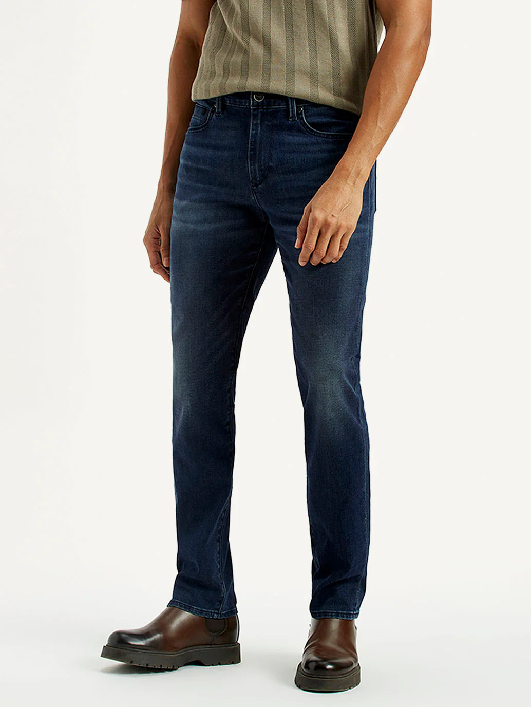 Men's Redloop 511 Dark Indigo Slim Fit Mid Rise Jeans - Image 2
