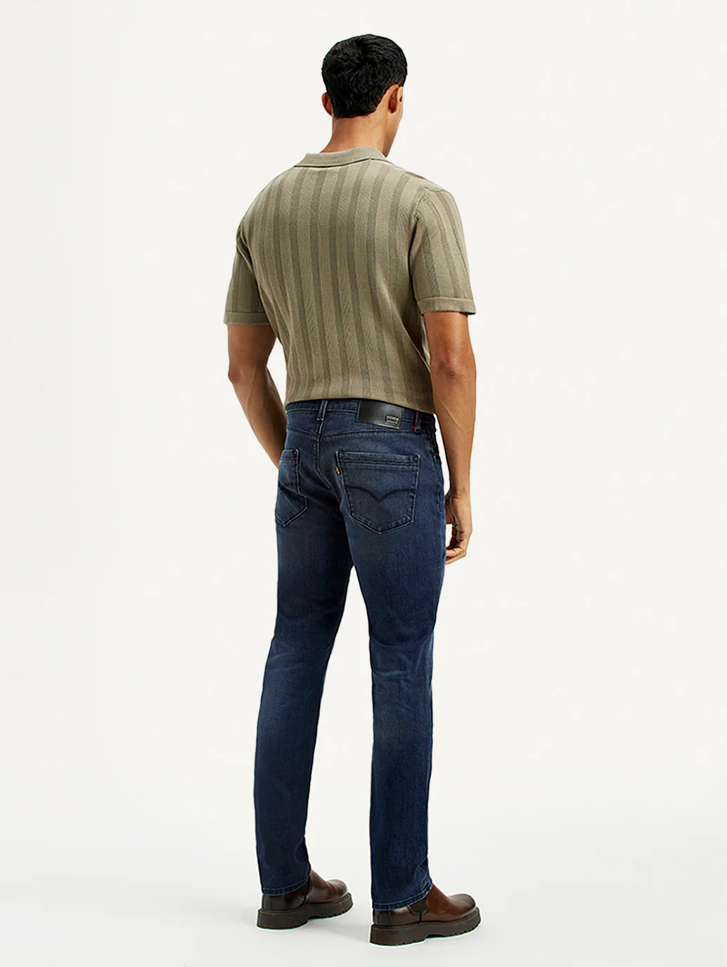 Men's Redloop 511 Dark Indigo Slim Fit Mid Rise Jeans - Image 3