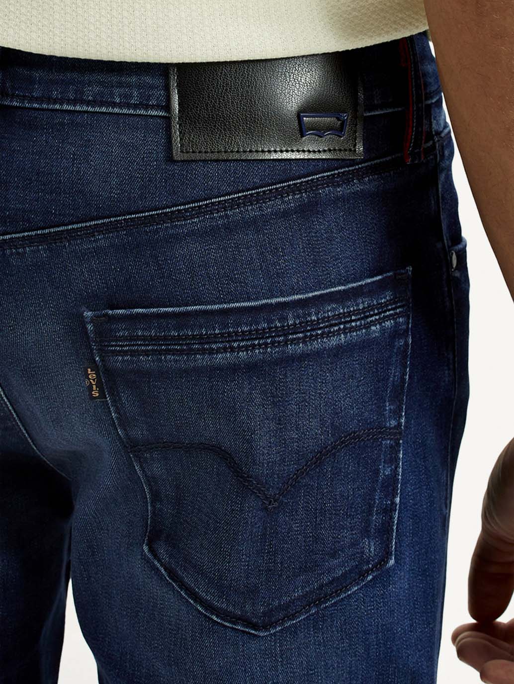 Men's Redloop 511 Dark Indigo Slim Fit Mid Rise Jeans - Image 6