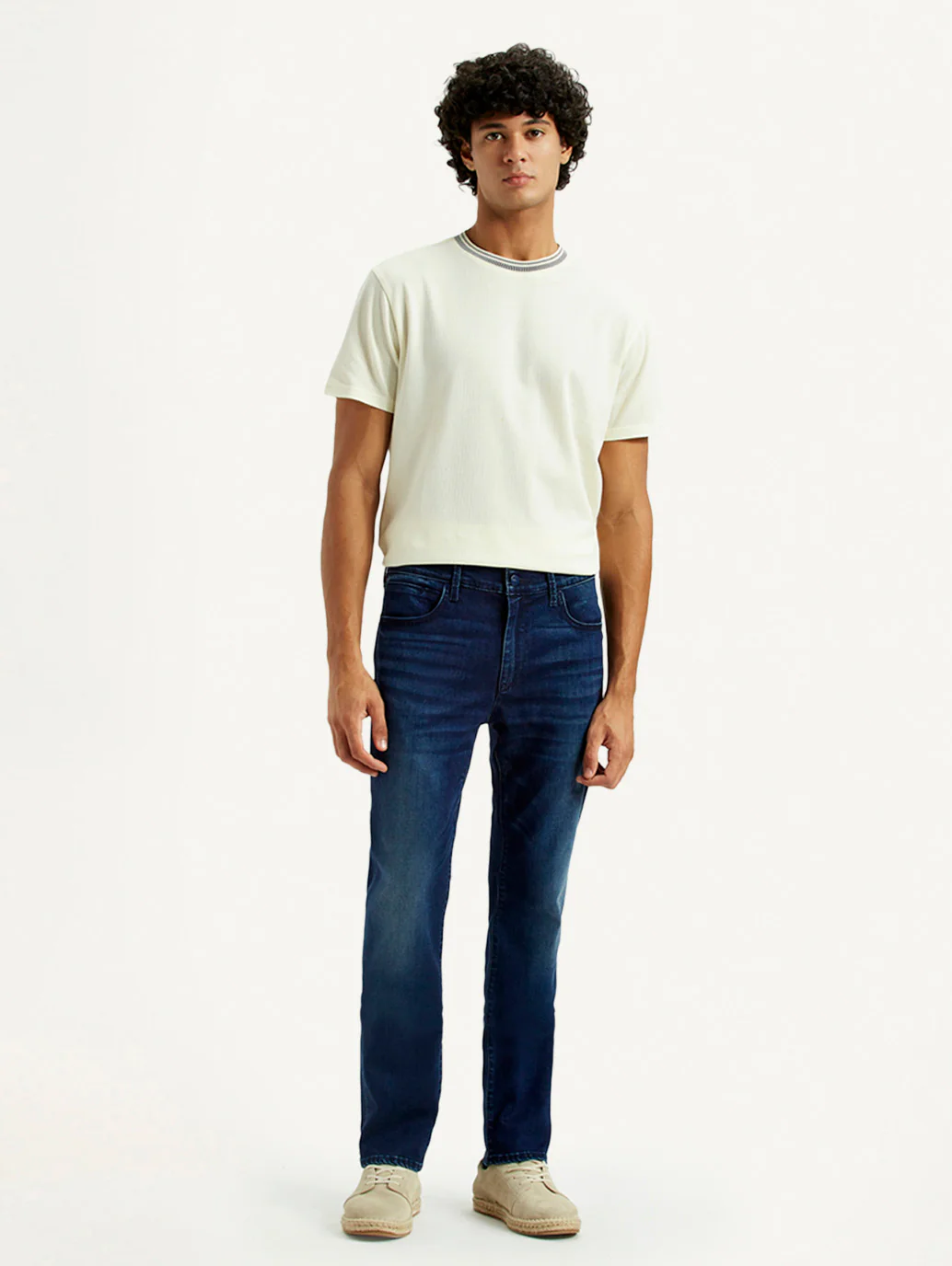 Men's Redloop 511 Dark Indigo Slim Fit Mid Rise Jeans - Image 7