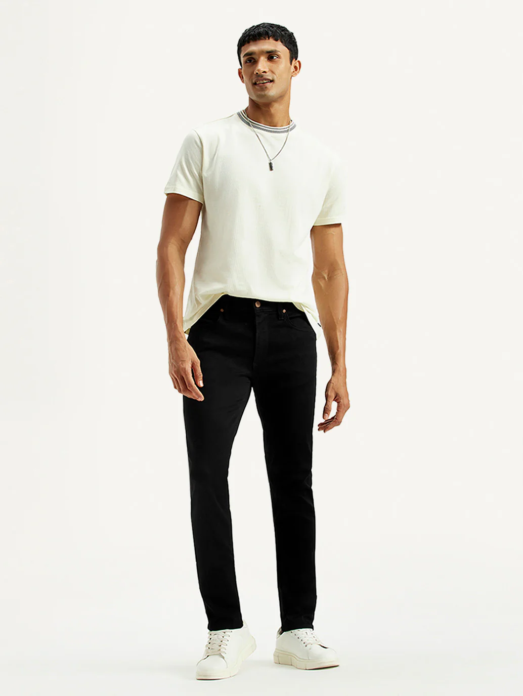 Men's Redloop 511 Black Slim Fit Mid Rise Jeans - Image 7