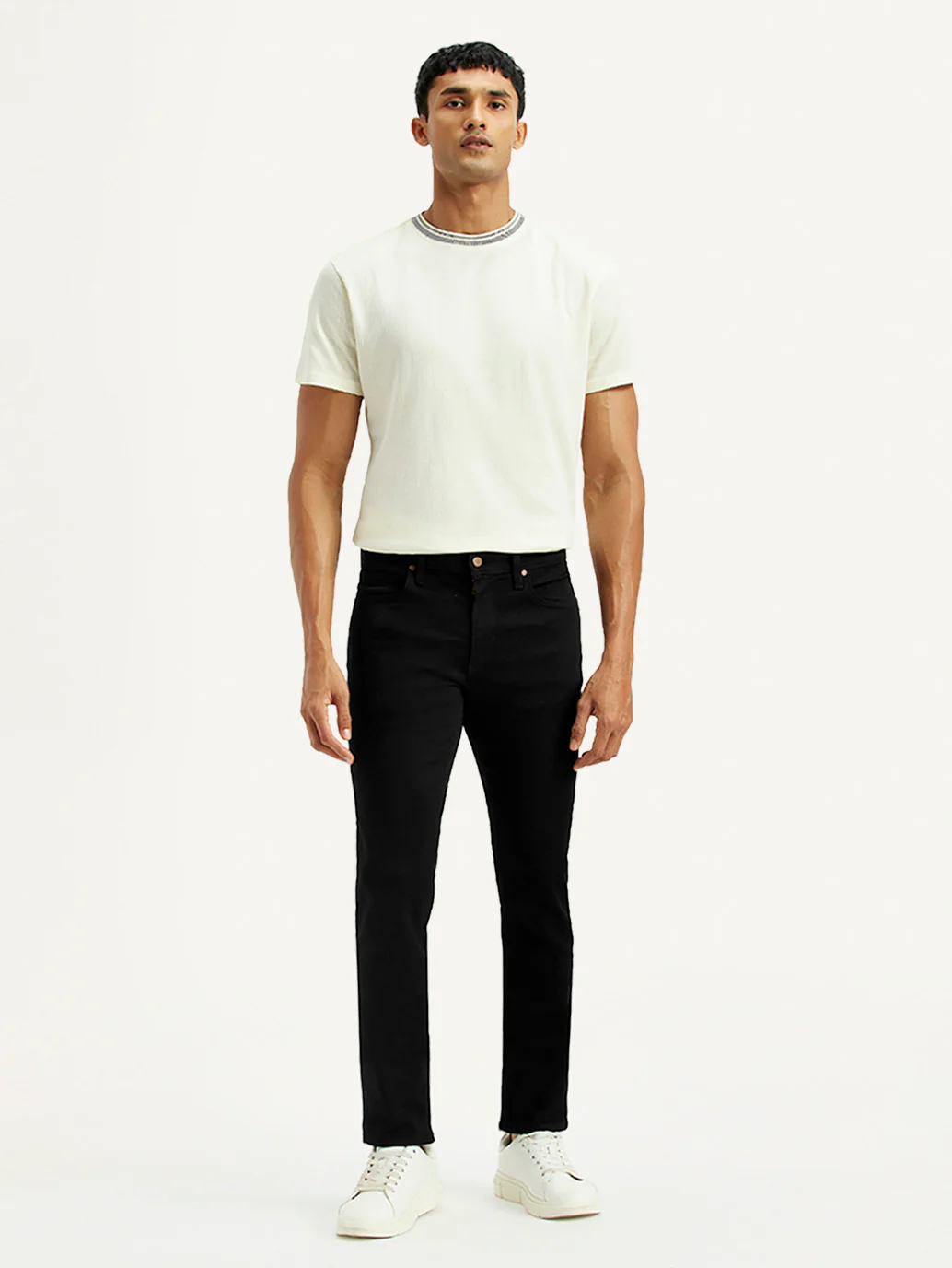Men's Redloop 511 Black Slim Fit Mid Rise Jeans - Image 8
